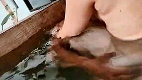 Blonde esposa comforts husband's friend with raw sex