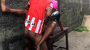 Hardcore outdoor sex with a thrilling interracial twist, full of passion