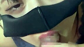 18-Year-Old Amateur Seduces with Erotic Lingerie for Intense Blowjob. Her Tight Pussy Awaits in Bedroom!