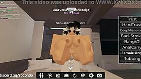 New session with beautiful slut in roblox