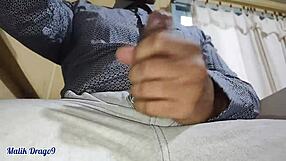Malik Drago9 - Huge Cock So Horny At Work, Jerking Off And Cumming Hard!