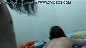 A girl in a short skirt is penetrated by an unfaithful man