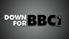 Amy Brooke gets her juicy ass rimmed by a black guy on Down For BBC