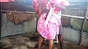 Sexy Indian lady in a saree gets fucked by a young boy, experiencing intense pleasure