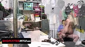 Blonde Big-Tits Milf Caught Stealing, Searched, and Railed at Shoplyfter