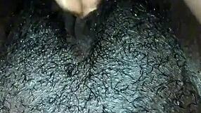 Small tits ebony whoremonger masturbating her wet pussy alone