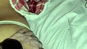 Vered wifey passionately jerking her husband's cock