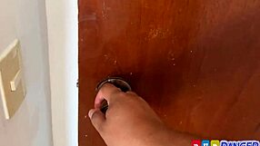 Hermanastra with huge tits lets pervert guy touch and play