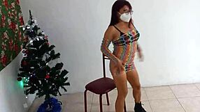 Delicious Christmas with hot Latina stepmom, see how