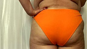 Experimenting with panties for her husband to choose - Nerd Couple
