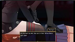 Femdom trampling and facesitting with a twist of skullgirl anim, featuring squigly doggystyle action