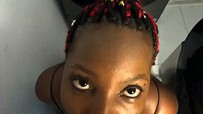 She skillfully deepthroats and swallows, extremely hot!