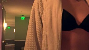 Petite girls are having an intimate party with a girl friend