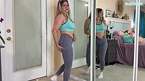 This sexy milf, TabithaXXX, tries on tight gym workout clothes in a steamy haul. It’s all safe for work!