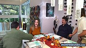 Hey, Check Step Moms Thanksgiving Gangbang with Aderes Quin and Crew