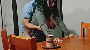 Hey, why did I bang my stepmother while she cleaned the table?