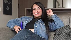 Inked Bubble Butt Latina Takes Hardcore Pounding at Casting