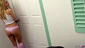 Hey, can you believe this petite blonde tricked her step-bro into a wild pregnant fuck with a sneaky wake-up blowjob?