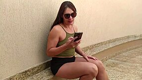 married brazilian teases gas delivery guy with wet curves