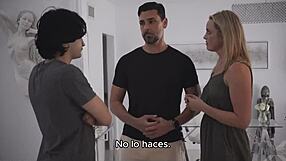 Talking about getting pounded hard by two guys.