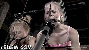 Playgirl Chained in Shackles During Hardcore BDSM Session