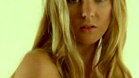Stunning Blonde Ksenya B Strips for Wet Party