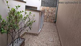 married brazilian teases gas delivery guy with wet curves