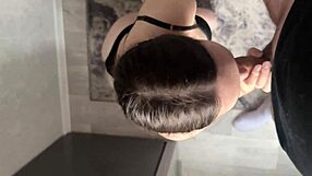 Roommate’s Boyfriend Drills Me Hard in Kitchen with Creampie