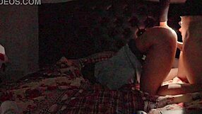 i recorded this cute latina college girl for the first time at a wild party
