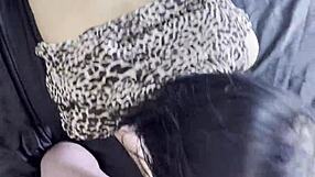 Deep Blowjob from 18-Year-Old Teen in Leopard POV
