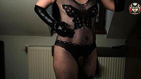 Hot milf in fishnets seduces with hairy charm. Her European allure captivates every viewer.
