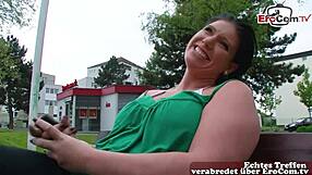 Chubby German Milf Convinced for Street Sex Deal