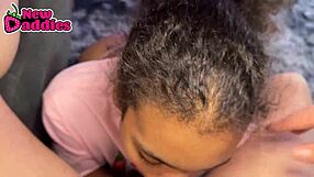 Hey, why does my black step sister give such sloppy wet POV blowjobs? I can't get enough of her deepthroat skills!
