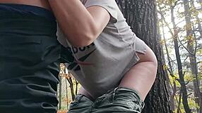 blowjob from cheating milf slut in forest