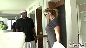 J Cannon bangs milf Sara Jay in wild interracial big ass session