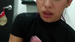 hot guy invites stepsister in, gives her intense oral until cumming