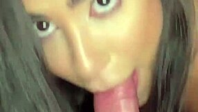 tiny 18yo latina gags hard on deepthroat at casting