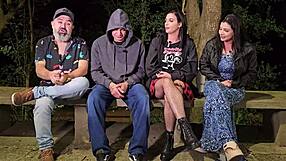 Gaby Hotwife and Monica Lima GET NAUGHTY with Tigrao at Lapa Lookout!