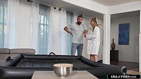 Petite small tits doctor introduces nuru massage therapy