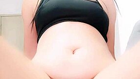 tiny asian teen records herself bouncing hard on a thick cock, reaching wild orgasm in pov.