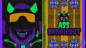 Ass Bandicoot: Curvy Big Ass Milf in Fishnets Sucks Butthole, Gets Rimmed, and Rides Huge Cock in Doggystyle.