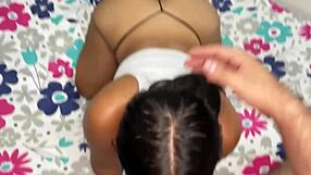 Steamy Quickie with My Stunning Stepmom in Thong Leaves Her Gaping