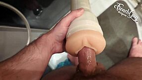 yo, french guy dominates with insults while banging in dirty toilet pov