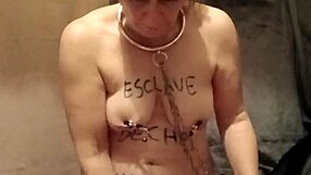 2024 French Milf Slave in Uro Dildo Self-Session POV