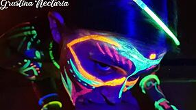 Ever Fucked a Slim Wild Girl Under UV-Light Glow?