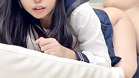 Petite Asian TikToker cutie hides a horny side.