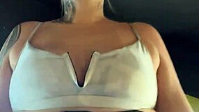 training in a tiny bikini at copacabana gym while a hotel guest films my ripped thong