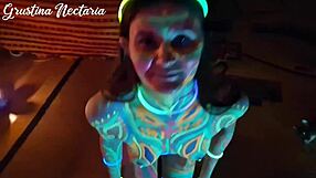 Ever Fucked a Slim Wild Girl Under UV-Light Glow?