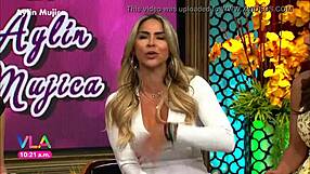Hey, did you see Aylin Mujica’s stunning minidress showing off her marked nipples and amazing curves?