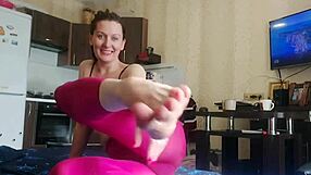 Watch hairy hot girl mess with big dildo now